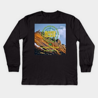 Nokhu Crags Album Cover Kids Long Sleeve T-Shirt